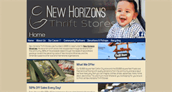 Desktop Screenshot of newhorizonsthriftstores.com